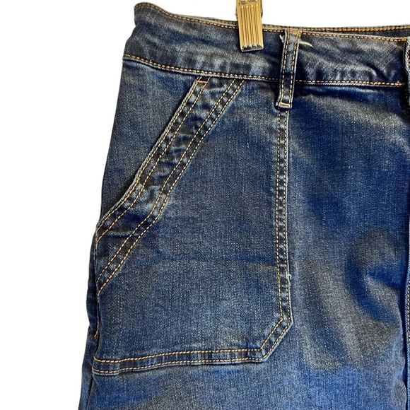 Jag Women's Jean Skirt Size 14 Blue Dark Wash - Picture 7 of 14